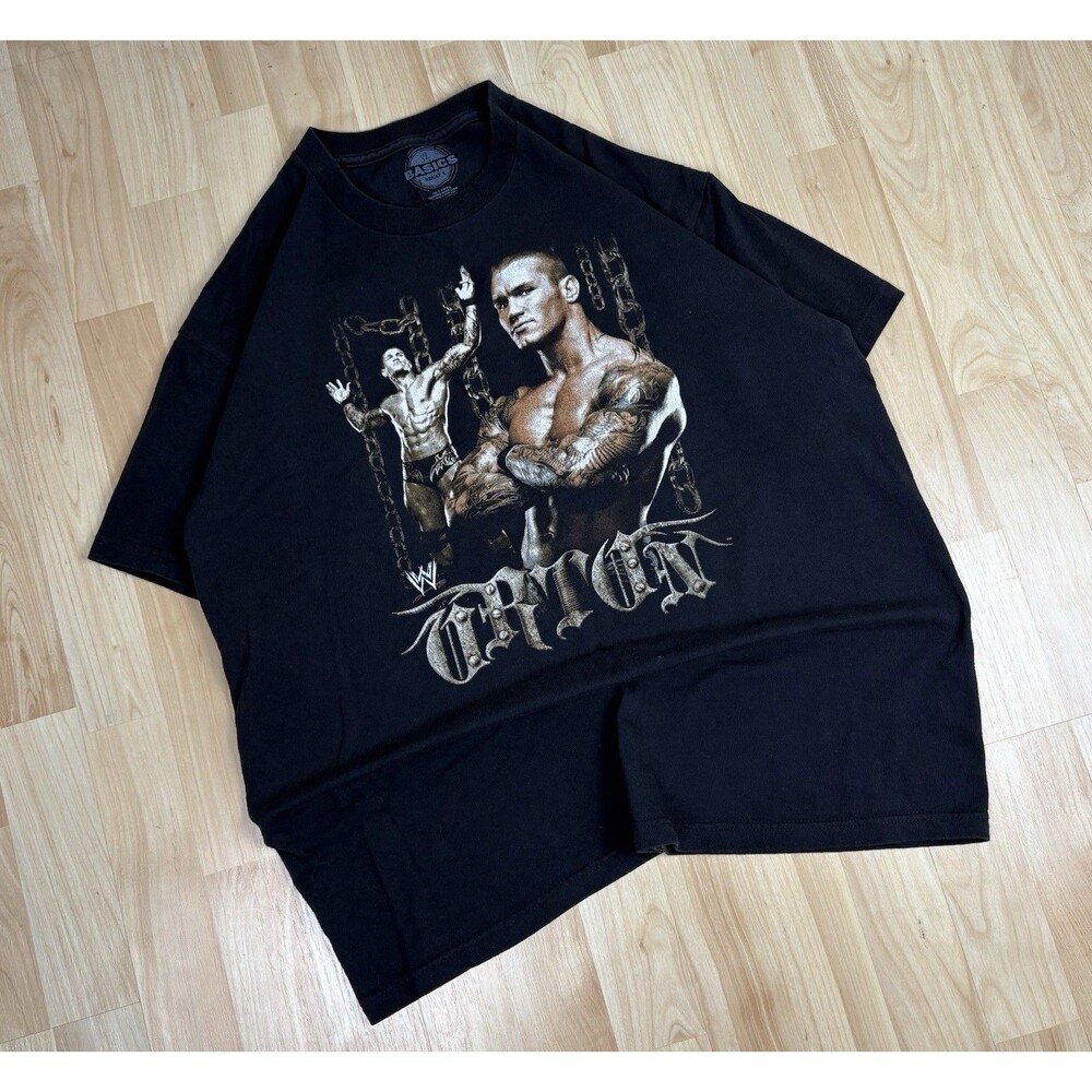 Y2K Men’s WWE Randy Orton Graphic T-Shirt / Size Large / Black